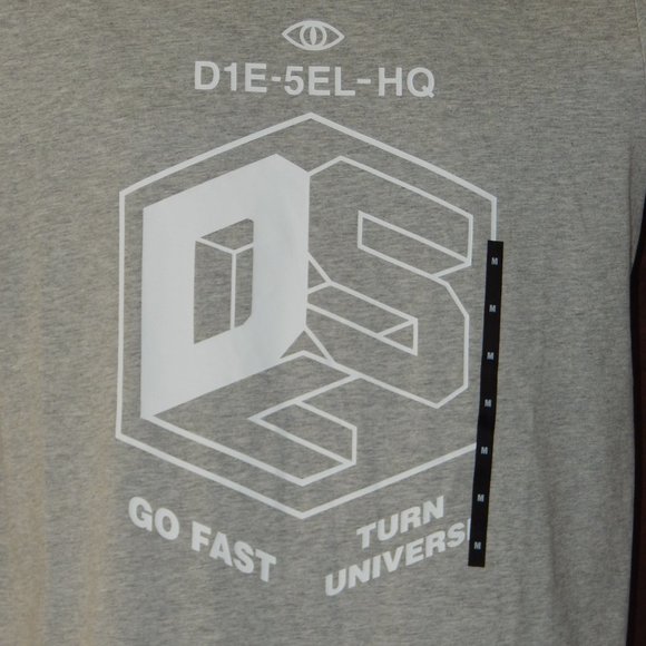 Diesel T DIEGO Go Fast Graphic T Shirt Authentic - Picture 3 of 4